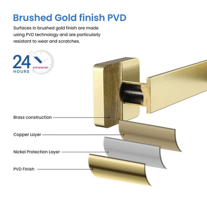 Fusion 4-Piece Bathroom Hardware Set - C-CBA16-4-1