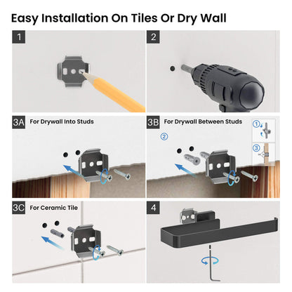 Fusion 4-Piece Bathroom Hardware Set - C-CBA16-4-2