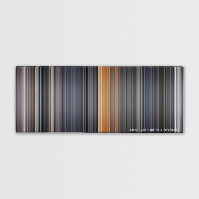 Galaxy Quest color palette canvas print: thousands of thin vertical stripes of color