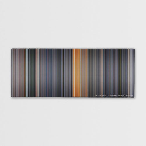 Galaxy Quest color palette canvas print: thousands of thin vertical stripes of color