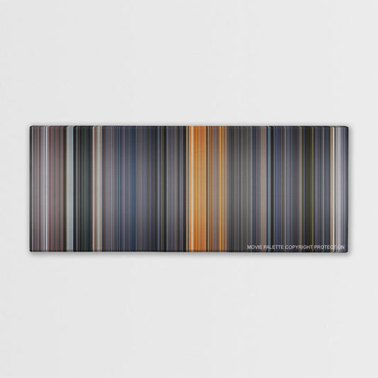 Galaxy Quest color palette canvas print: thousands of thin vertical stripes of color