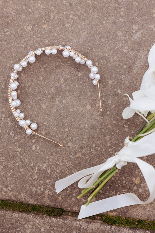 Petal and Pup USA ACCESSORIES Gale Headband - Pearl One Size