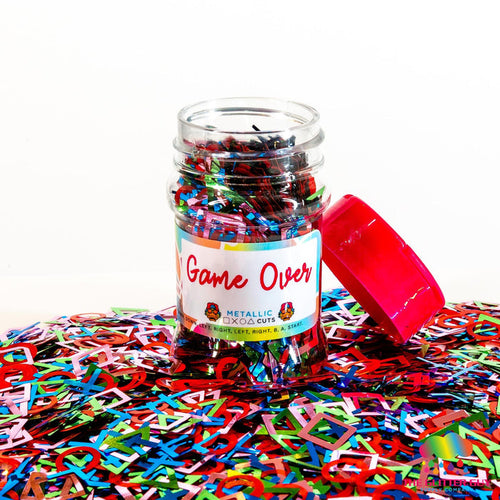 Game Over | Glitter Shape from The Glitter Guy