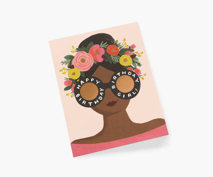 Flower Crown Birthday Girl Birthday Cards - Boxed Set
