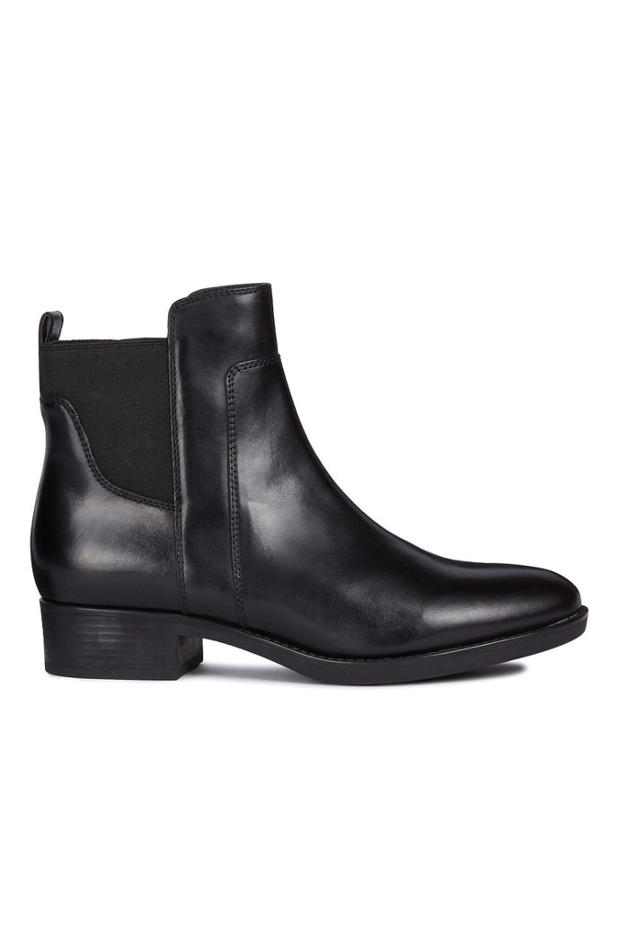 Geox D94GIG Felicity Black Ankle Dealer Boot - Dotique