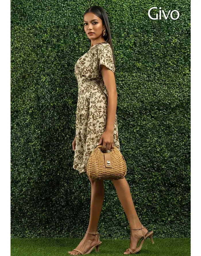 GIVO PRINTED DRESS
