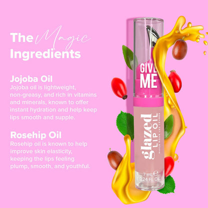 Glazed Lip Oil - Lighten Up - Give Me Cosmetics