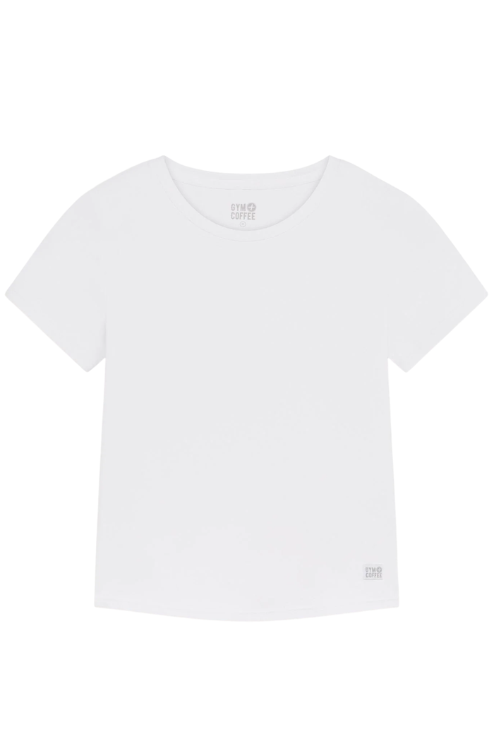 Gym+Coffee Daily Urban Tee in Ultra White by Gym+Coffee, simple style you can shop at Dotique.