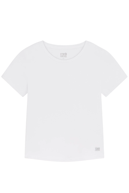 Gym+Coffee Daily Urban Tee in Ultra White by Gym+Coffee, simple style you can shop at Dotique.