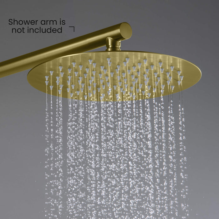 Halo 10" Metal Rain Shower Head 2mm Ultra Thin Profile  - RS100