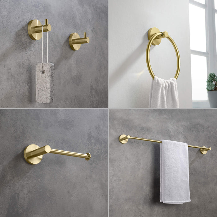 Halo 5-Piece Bathroom Hardware Set - C-CBA14-5-1