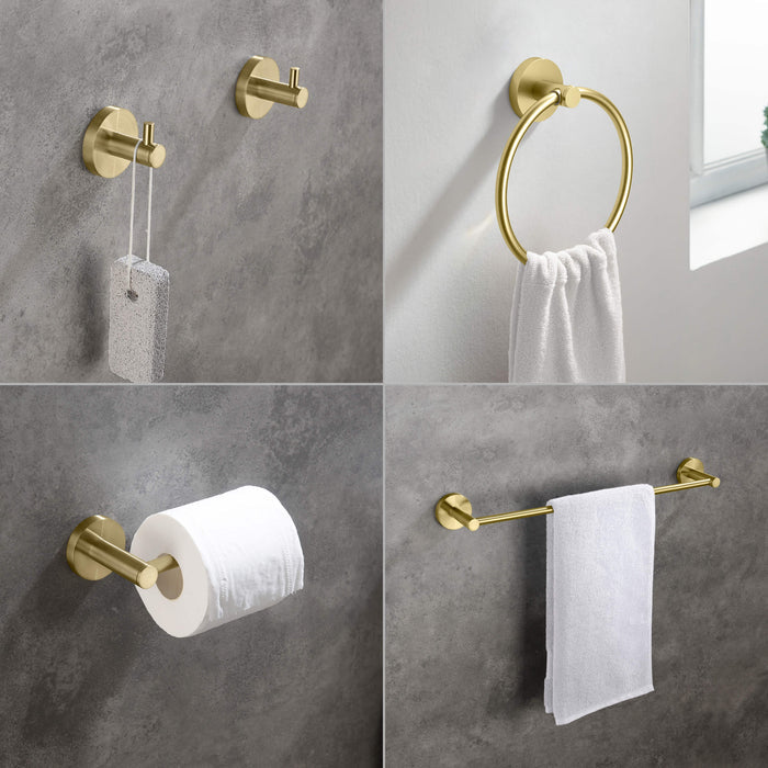 Halo 5-Piece Bathroom Hardware Set - C-CBA14-5-3