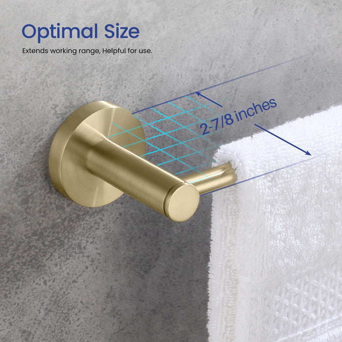 Halo 5-Piece Bathroom Hardware Set - C-CBA14-5-3