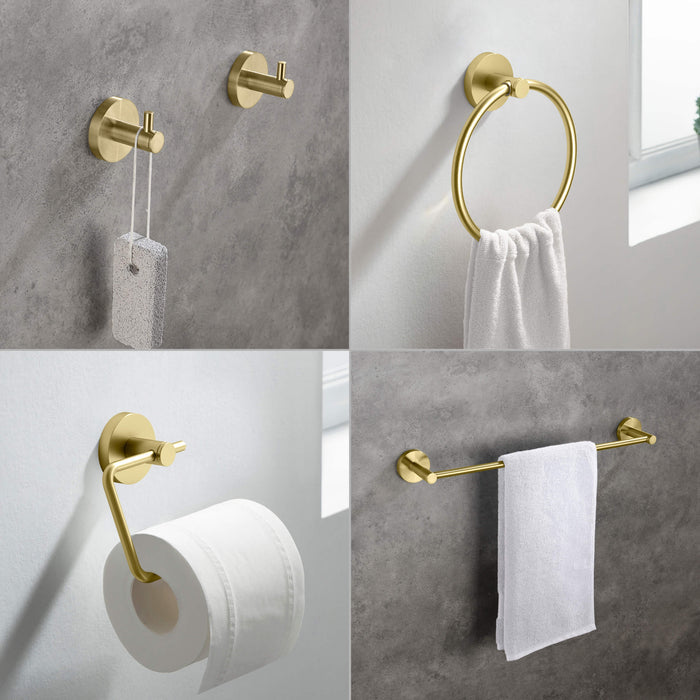 Halo 5-Piece Bathroom Hardware Set - C-CBA14-5-4