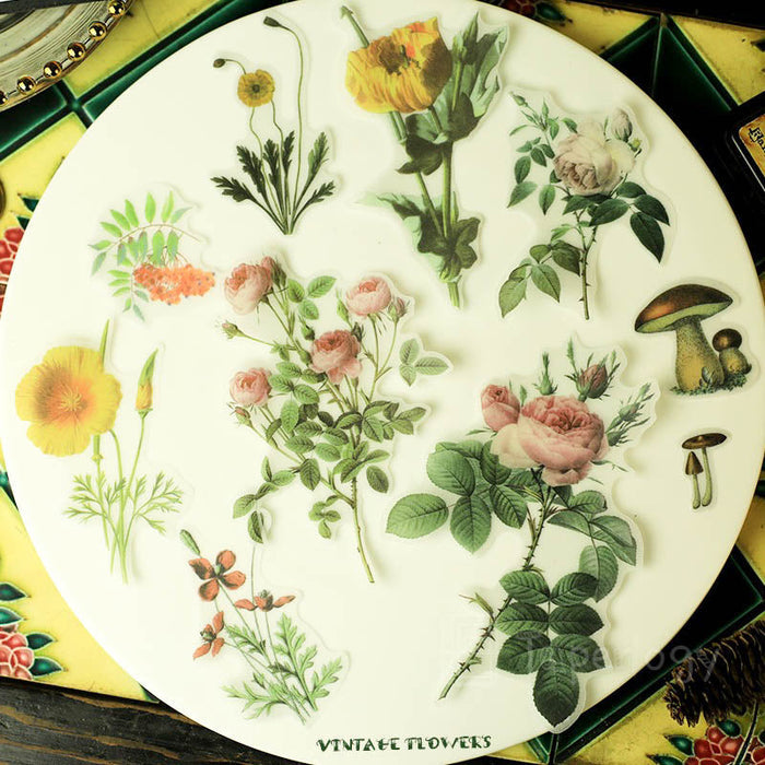 Halo Floral Vellum Stickers Pack