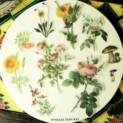 Halo Floral Vellum Stickers Pack