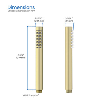 Halo Metal Handheld Shower Head - HS102