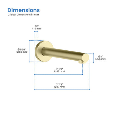 Halo Metal Tub Spout - TS100