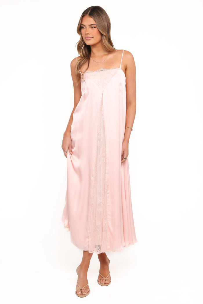Petal and Pup USA DRESSES Halsey Midi Dress - Pink