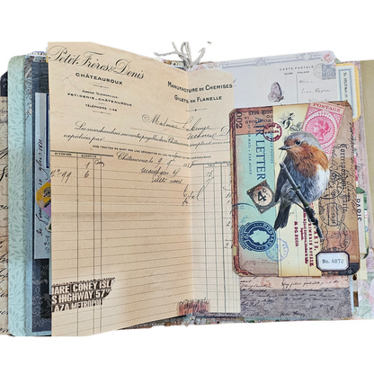 Handcrafted Journal - Eclectic Collage Journal