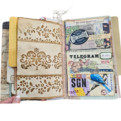 Handcrafted Journal - Eclectic Collage Journal