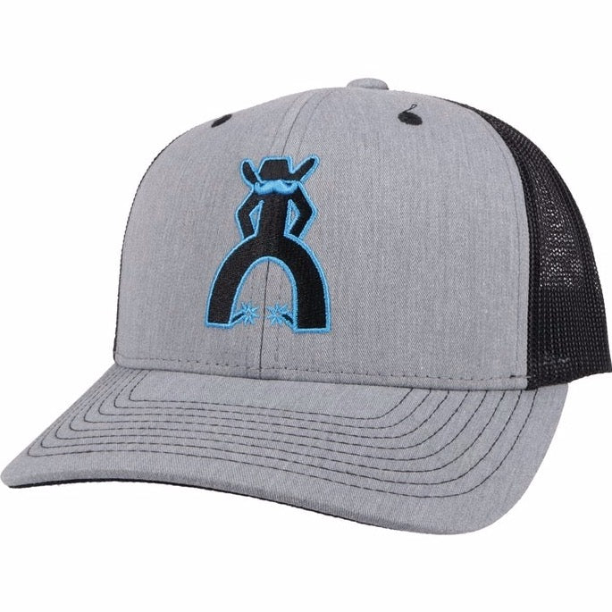 Hooey "Punchy" Grey/Black Ball Cap