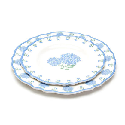 Hydrangea Melamine Dinner Plate