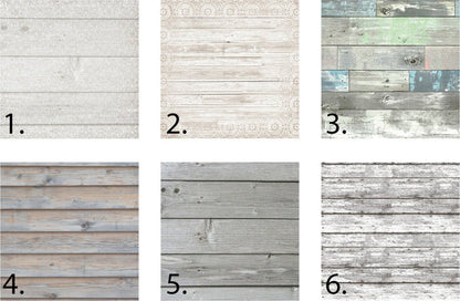 six color choices for modern wood signs