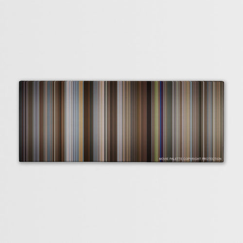 I Love You, Man color palette canvas print: thousands of thin vertical stripes of color