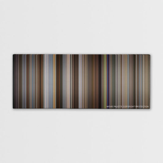I Love You, Man color palette canvas print: thousands of thin vertical stripes of color