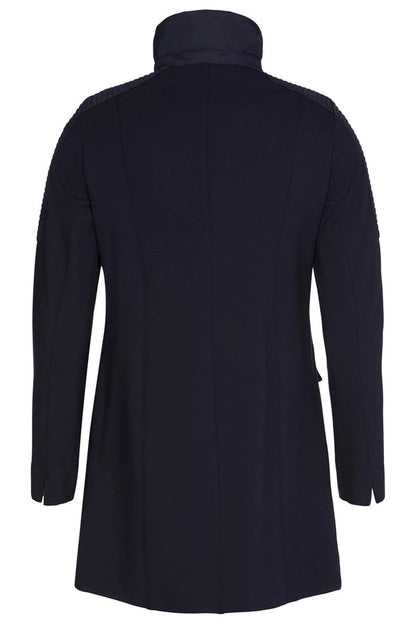 I'cona 67004-60012-690 Navy Padded Detail Zip Front Jacket - Dotique