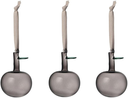 Iittala Glass Apple grey set of 3 - Soposopo