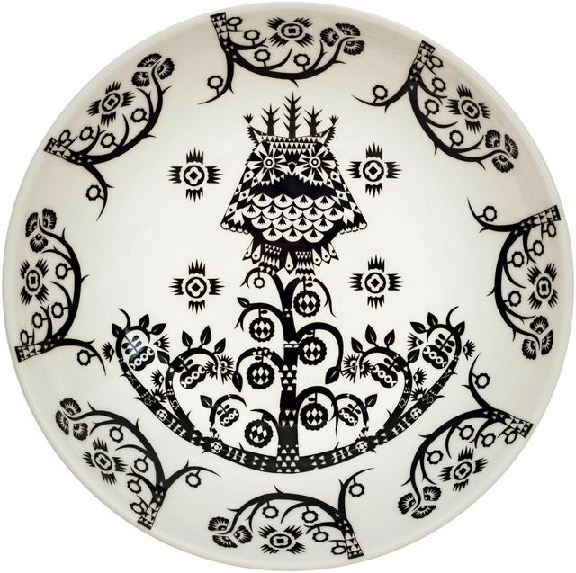 Iittala Taika Deep Plate 20cm deco black - Soposopo