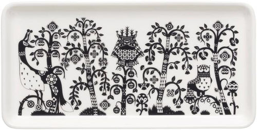 Iittala Taika Rectangle Plate 12x24cm black - Soposopo