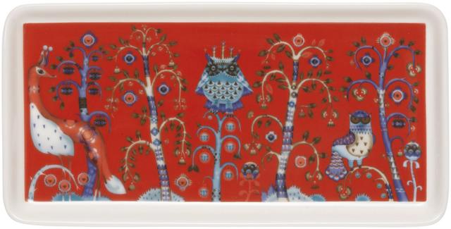 Iittala Taika Rectangle Plate 12x24cm red - Soposopo