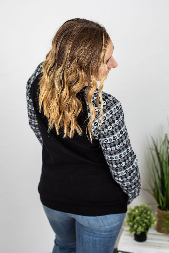 IN STOCK Skull Sleeve Pullover FINAL SALE