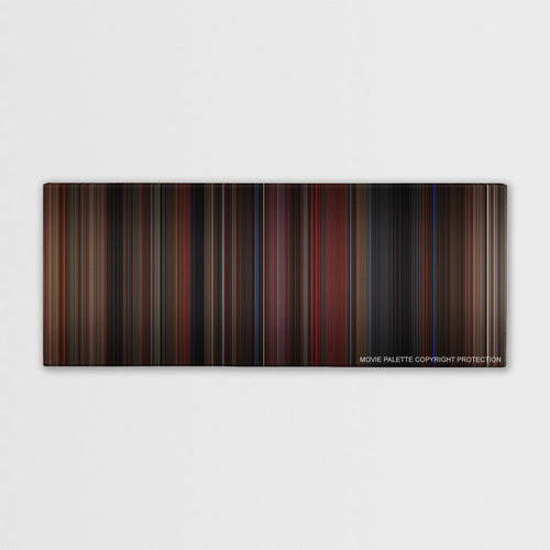 In the Mood for Love color palette canvas print: thousands of thin vertical stripes of color