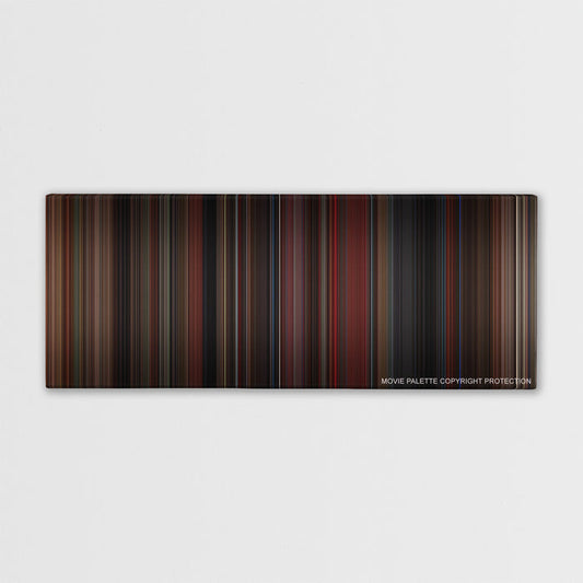 In the Mood for Love color palette canvas print: thousands of thin vertical stripes of color
