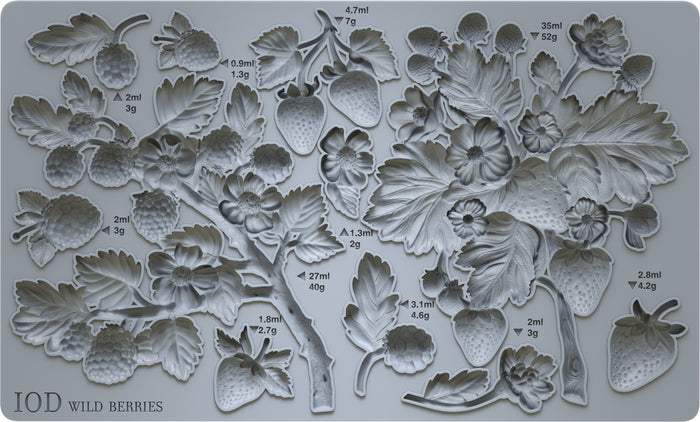 Iron Orchid Designs - Wild Berries - 6x10 IOD Mould™