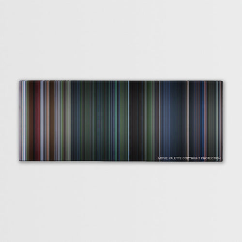 Jurassic Park III color palette canvas print: thousands of thin vertical stripes of color