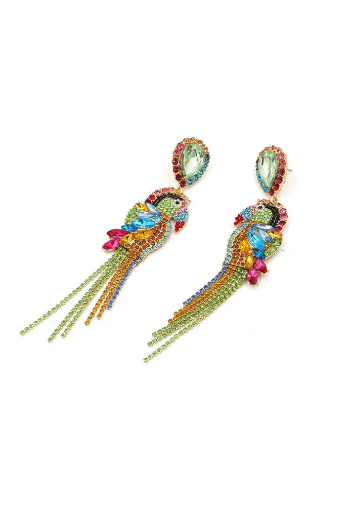 Kaizen Parrot Diamante Earrings