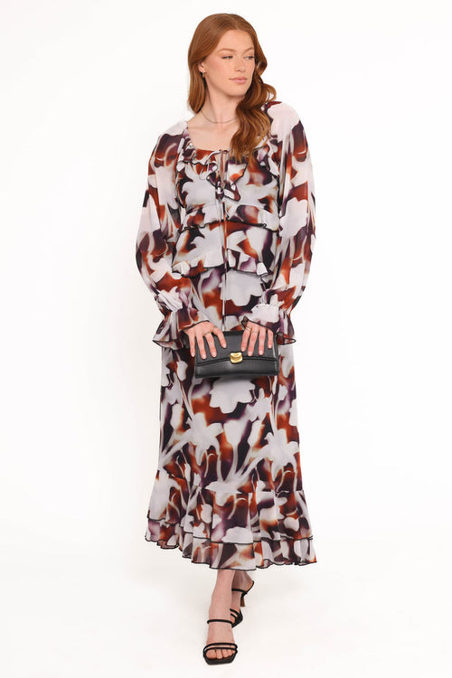 Petal and Pup USA DRESSES Kasey Maxi Dress - Blurred Floral