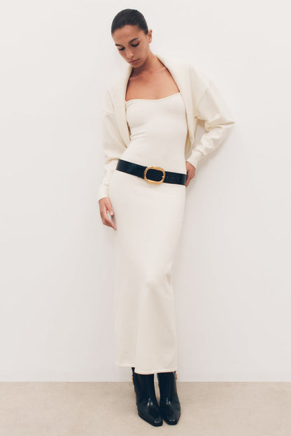 Kingston Knit Maxi Dress - Ivory