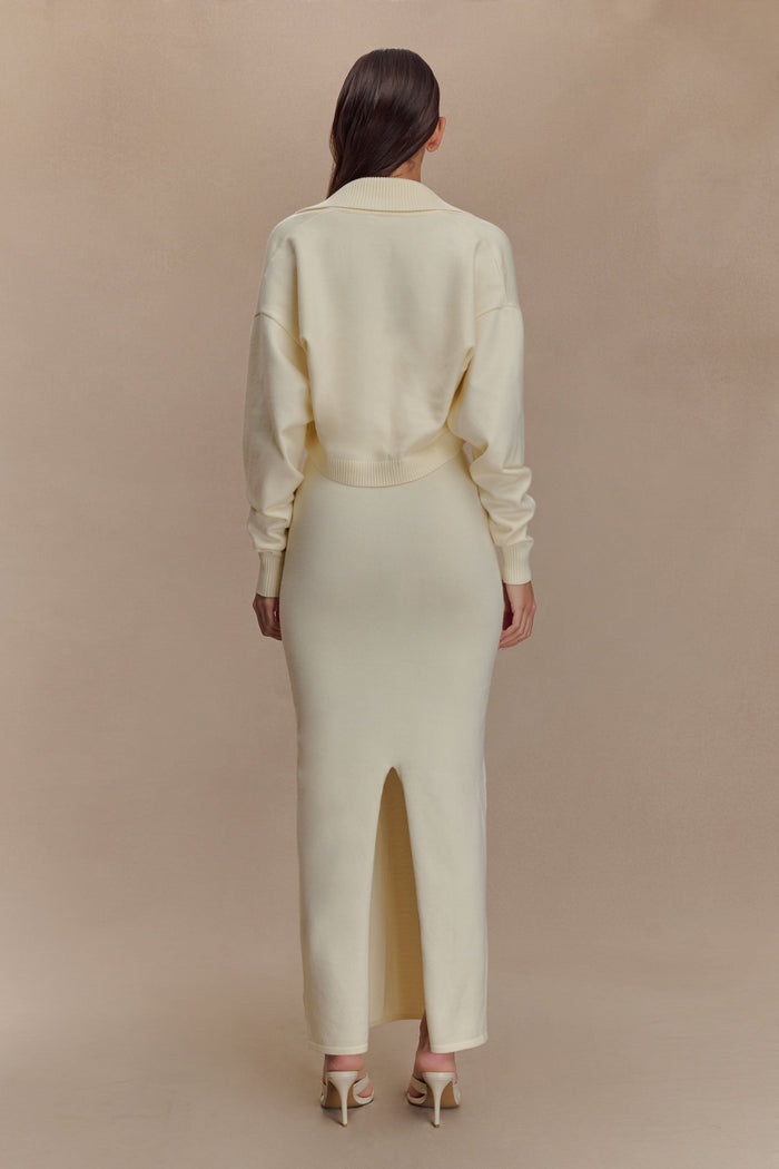 Kingston Knit Maxi Dress - Ivory