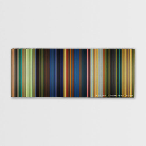 Kung Fu Panda color palette canvas print: thousands of thin vertical stripes of color