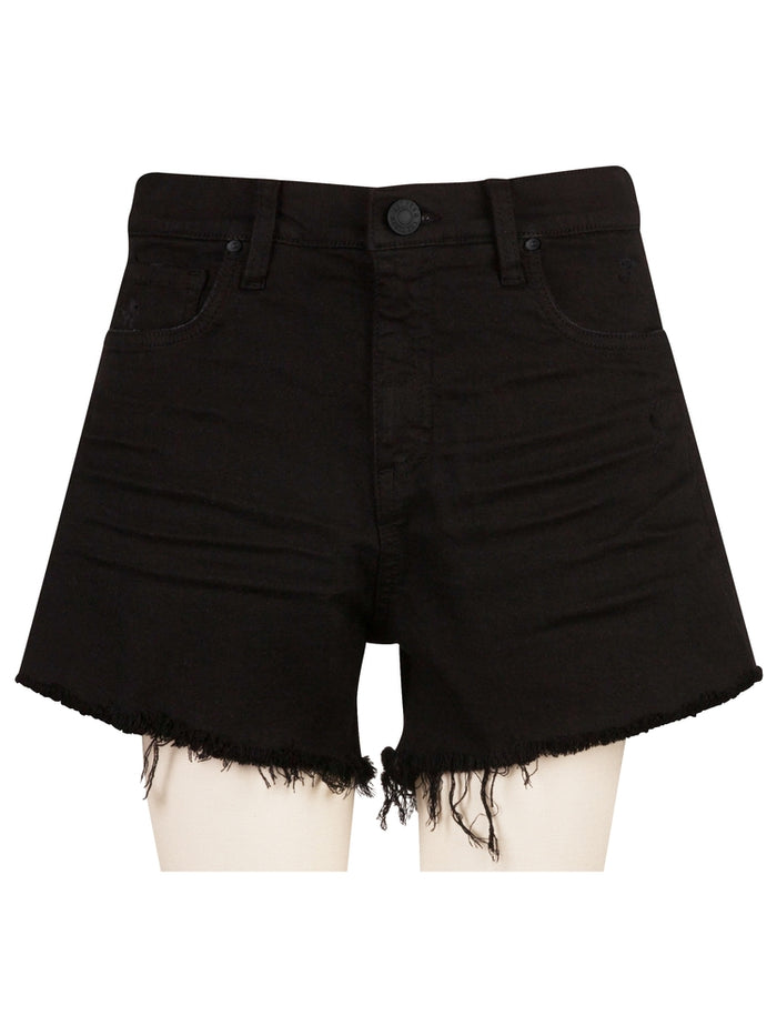 KUT: Jane High Rise Long Short Frayed Hem - Black - B Social Boutique