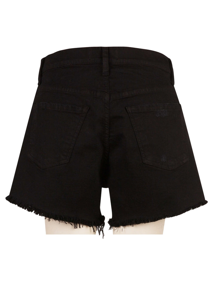 KUT: Jane High Rise Long Short Frayed Hem - Black - B Social Boutique