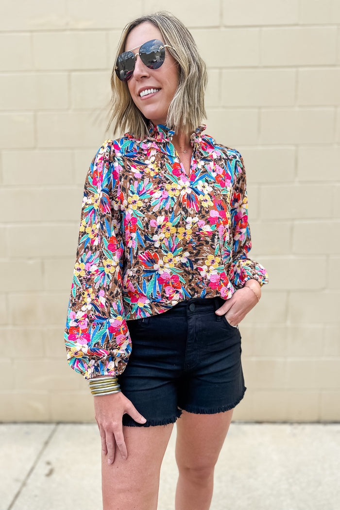 KUT: Jane High Rise Long Short Frayed Hem - Black - B Social Boutique