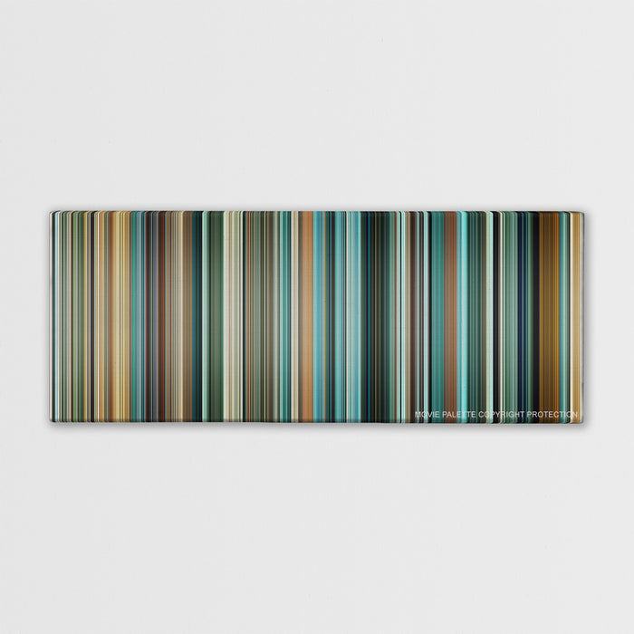 Layer Cake color palette canvas print: thousands of thin vertical stripes of color
