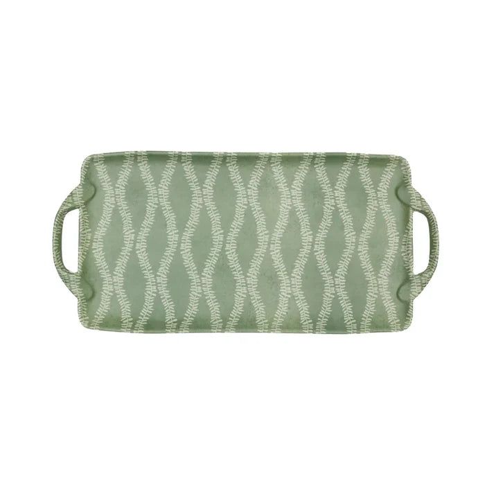 Leaf & Stem Garland Melamine Tray